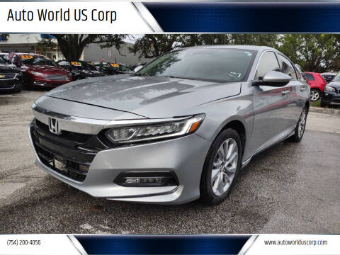 2020 Honda Accord for sale at Auto World US Corp in Plantation FL