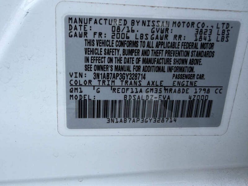 2016 Nissan Sentra SV