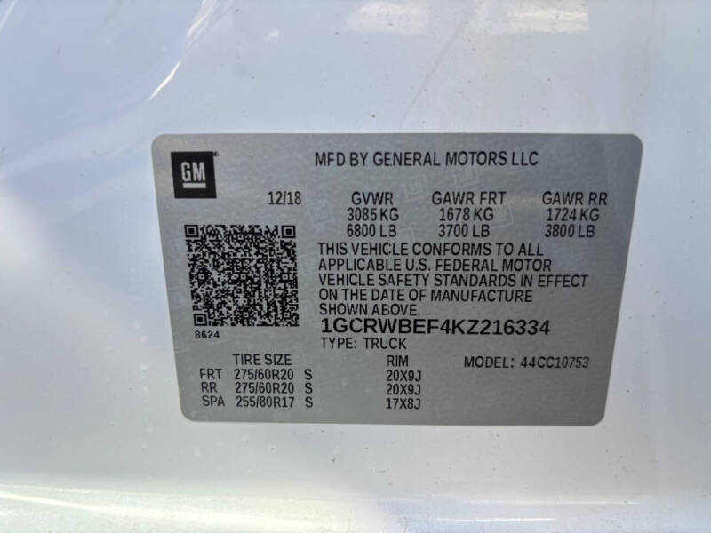 2019 Chevrolet Silverado 1500 Custom