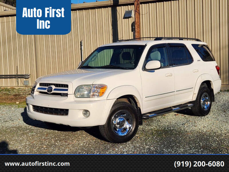 2006 Toyota Sequoia for sale at Auto First Inc in Durham NC