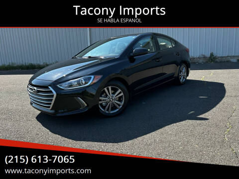 2017 Hyundai Elantra for sale at Tacony Imports in Philadelphia PA