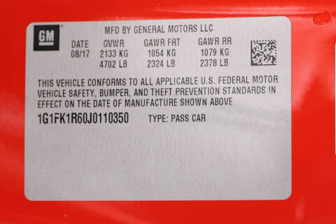 2018 Chevrolet Camaro ZL1