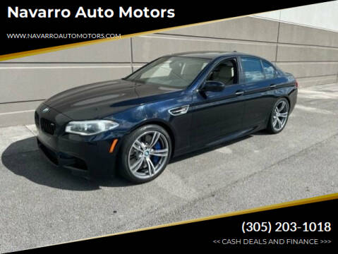 2015 BMW M5 for sale at Navarro Auto Motors in Hialeah FL