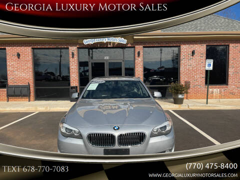 2013 BMW 5 Series for sale at Georgia Luxury Motor Sales in Cumming GA
