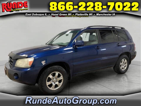 2006 Toyota Highlander for sale at Runde PreDriven in Hazel Green WI