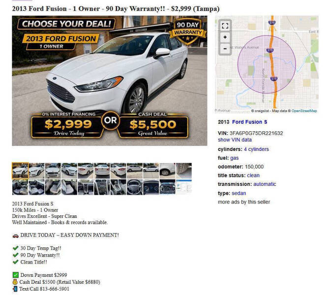 2013 Ford Fusion S