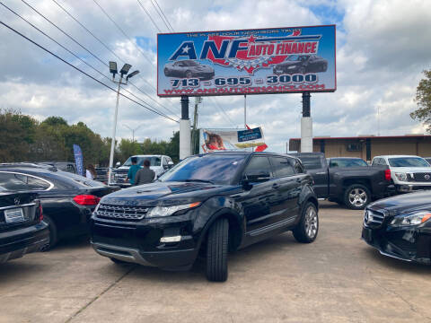 2012 Land Rover Range Rover Evoque for sale at ANF AUTO FINANCE in Houston TX