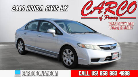 2009 Honda Civic for sale at CARCO SALES & FINANCE - CARCO OF POWAY in Poway CA