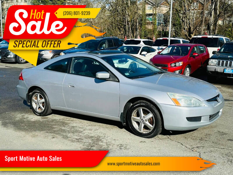 2004 Honda Accord for sale at Sport Motive Auto Sales in Seattle WA