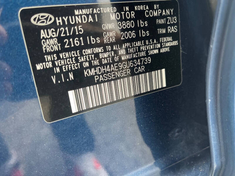 2016 Hyundai Elantra SE