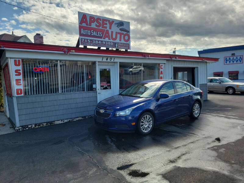 2012 Chevrolet Cruze for sale at Apsey Auto in Marshfield WI