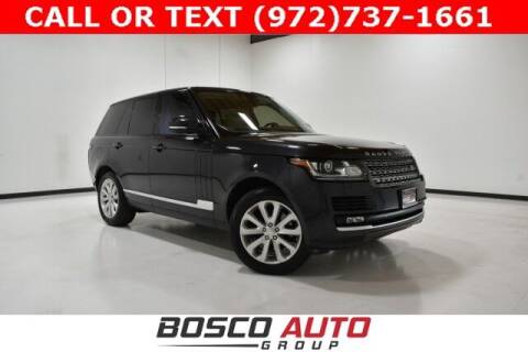 2015 Land Rover Range Rover for sale at Bosco Auto Group in Flower Mound TX