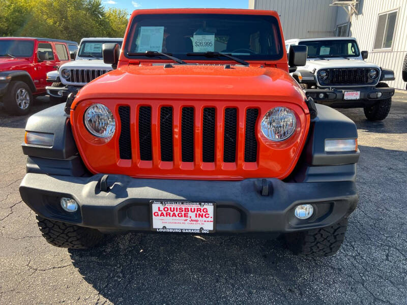 Used 2019 Jeep Wrangler Unlimited Sport S with VIN 1C4HJXDN7KW623954 for sale in Cuba City, WI