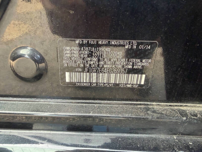 2014 Subaru Impreza WRX