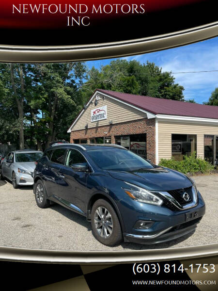 2018 Nissan Murano for sale at NEWFOUND MOTORS INC in Seabrook NH