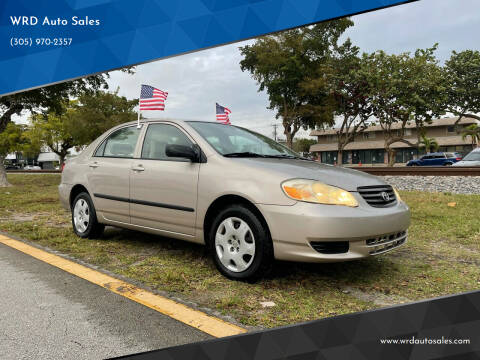 2003 Toyota Corolla for sale at WRD Auto Sales in Hollywood FL