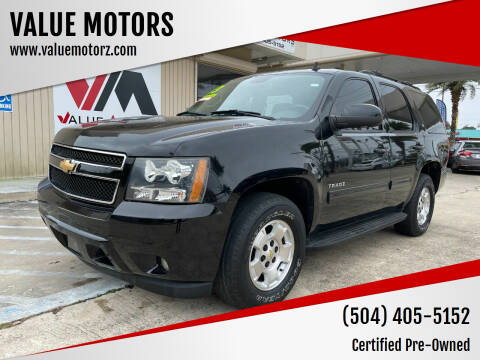 2013 Chevrolet Tahoe for sale at VALUE MOTORS in Kenner LA