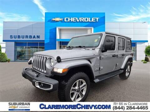 2019 Jeep Wrangler Unlimited for sale at CHEVROLET SUBURBANO in Claremore OK