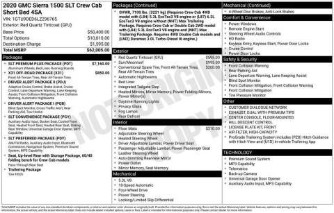 2020 GMC Sierra 1500