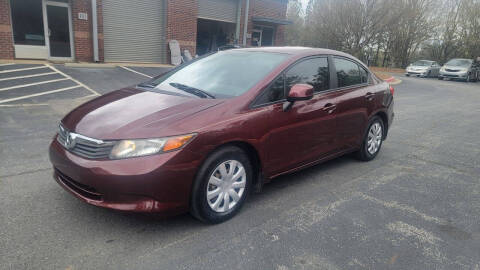 2012 Honda Civic for sale at MJ AUTO BROKER in Alpharetta GA