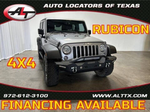 2014 Jeep Wrangler Unlimited for sale at AUTO LOCATORS OF TEXAS in Plano TX