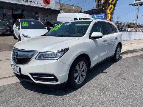 2016 Acura MDX for sale at Sol Cal Financial Corp in Whittier CA