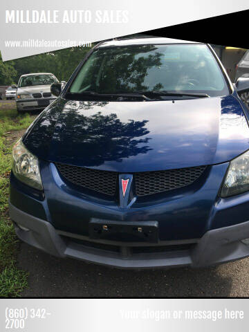 2004 Pontiac Vibe for sale at MILLDALE AUTO SALES in Portland CT