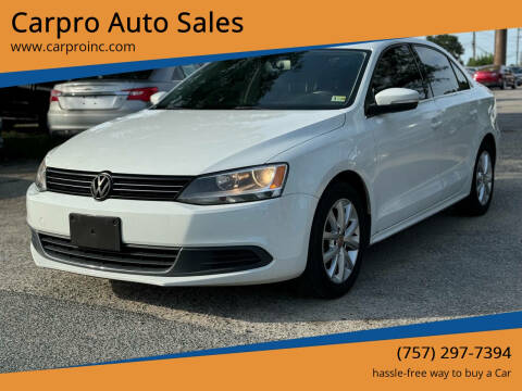 2014 Volkswagen Jetta for sale at Carpro Auto Sales in Chesapeake VA