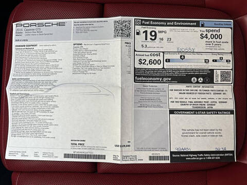 2016 Porsche Cayenne GTS