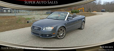 2009 Audi A4 for sale at Super Auto in Fuquay Varina NC