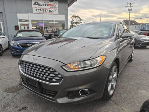 2014 Ford Fusion for sale at AutoPro Virginia LLC in Virginia Beach VA