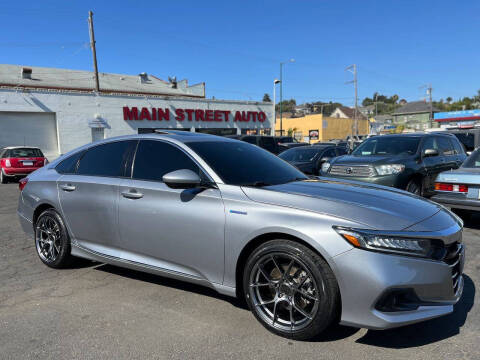 2021 Honda Accord Hybrid for sale at Main Street Auto in Vallejo CA