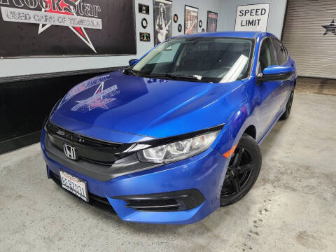 2016 Honda Civic for sale at ROCKSTAR USED CARS OF TEMECULA in Temecula CA