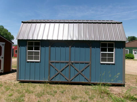 10 x 16 vertical metal side lofted barn