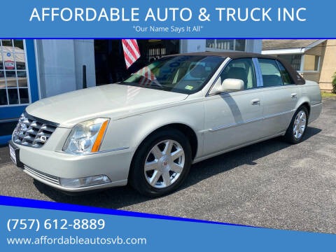 2008 Cadillac DTS for sale at AFFORDABLE AUTO & TRUCK INC in Virginia Beach VA