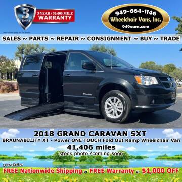 2018 Dodge Grand Caravan for sale at Wheelchair Vans Inc - New and Used in Laguna Hills CA