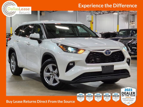 2022 Toyota Highlander Hybrid for sale at Dallas Auto Finance in Dallas TX