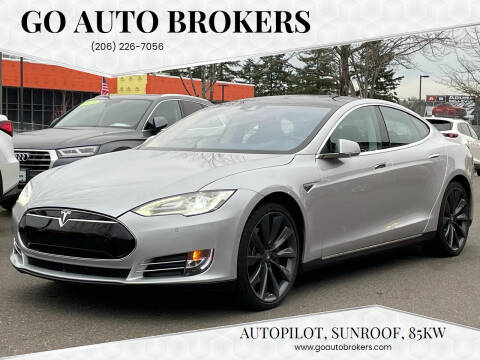 2014 Tesla Model S for sale at GO AUTO BROKERS in Bellevue WA