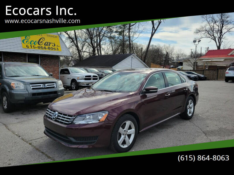 2013 Volkswagen Passat for sale at Ecocars Inc. in Nashville TN