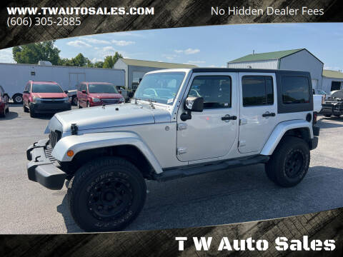 2012 Jeep Wrangler Unlimited for sale at T W Auto Sales in Science Hill KY