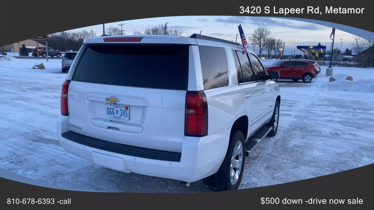 2017 Chevrolet Tahoe for sale at Newcombs North Certified Auto Sales in Metamora, MI