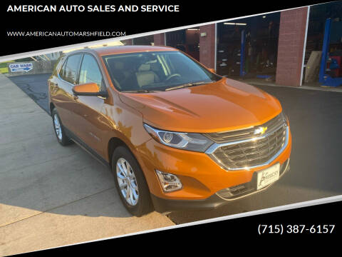 2019 Chevrolet Equinox for sale at AMERICAN AUTO SALES AND SERVICE in Marshfield WI