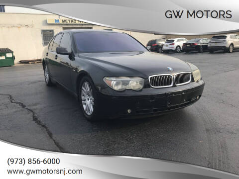 2003 BMW 7 Series for sale at MOTORSPORT in Newark NJ