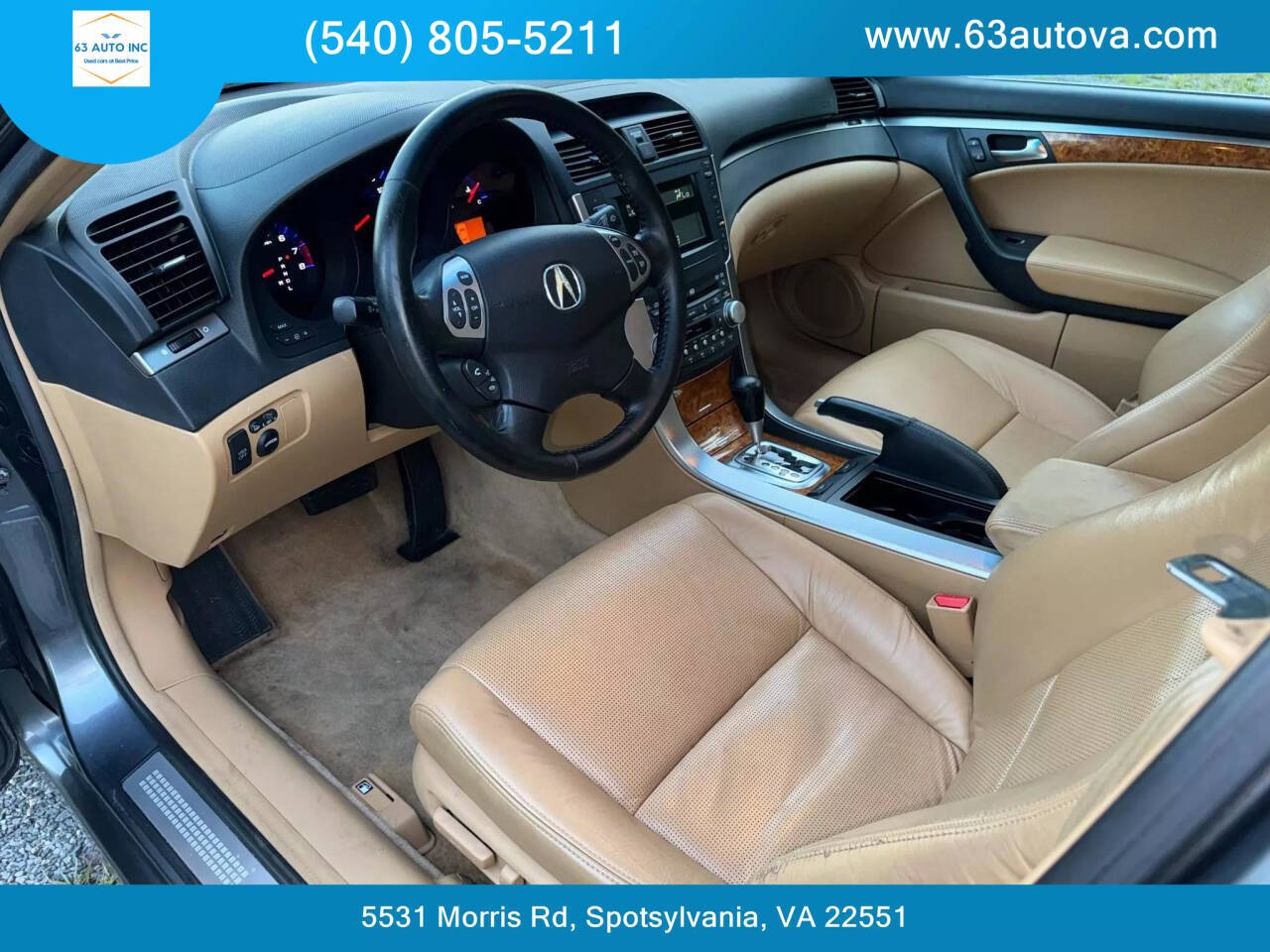 2005 Acura TL for sale at 63 Auto Inc in Spotsylvania, VA