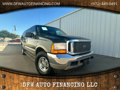 2000 Ford Excursion for sale at DFW AUTO FINANCING LLC in Dallas TX