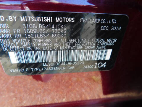 2020 Mitsubishi Mirage G4