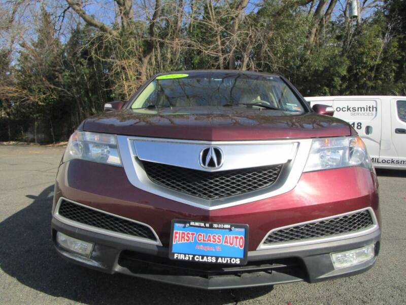 2012 Acura MDX for sale at FIRST CLASS AUTO in Arlington VA
