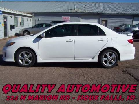 2013 Toyota Corolla for sale at Quality Automotive in Sioux Falls SD