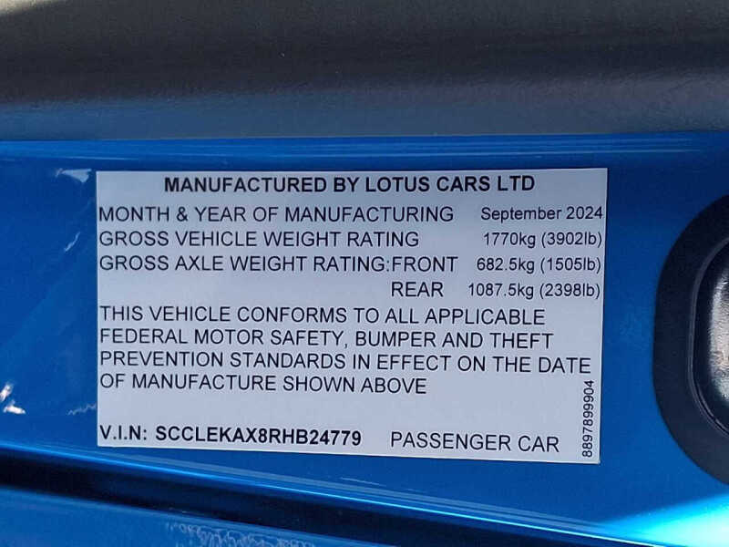 2024 Lotus Emira V6 First Edition