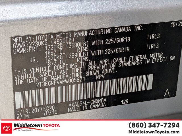 2021 Toyota RAV4 Hybrid XSE